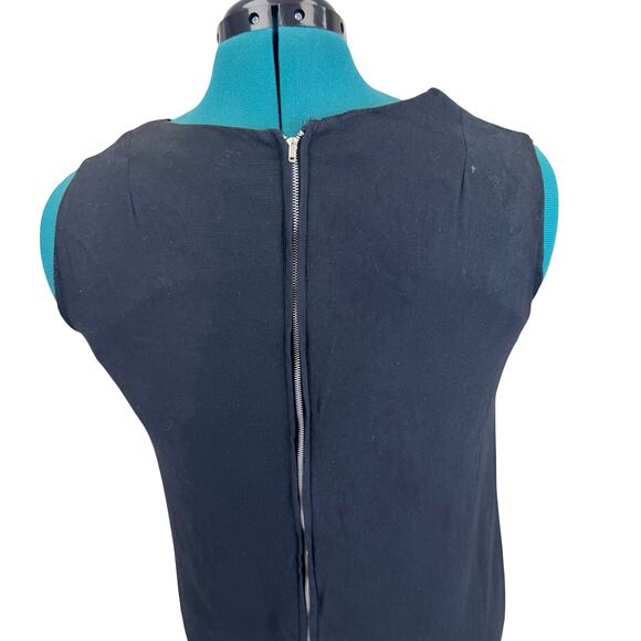 1960s Black Mod Shift Dress w/ Pockets | Size 12 | Vintage Classic - Picture 5 of 16